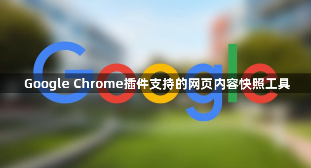 Google Chrome插件支持的网页内容快照工具1