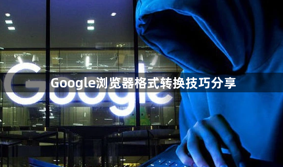 Google浏览器格式转换技巧分享1