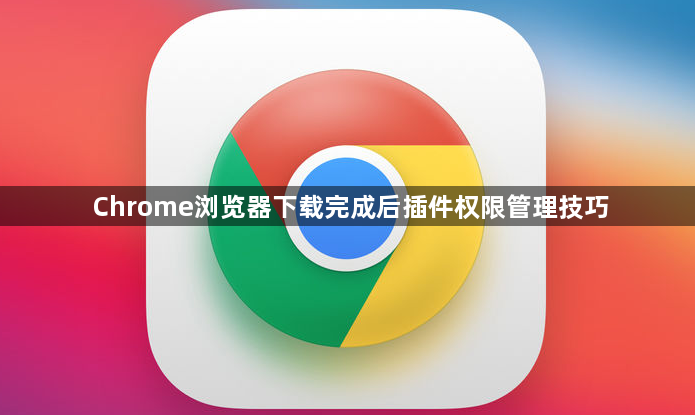Chrome浏览器下载完成后插件权限管理技巧1