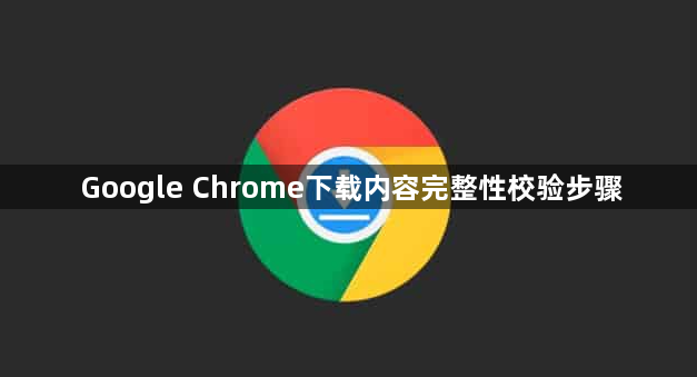 Google Chrome下载内容完整性校验步骤1