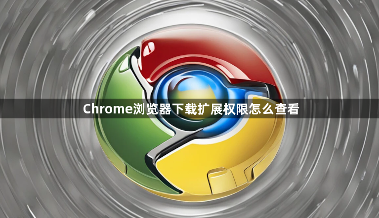 Chrome浏览器下载扩展权限怎么查看1