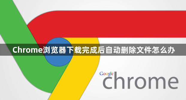 Chrome浏览器下载完成后自动删除文件怎么办1