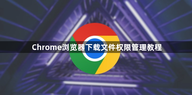Chrome浏览器下载文件权限管理教程1