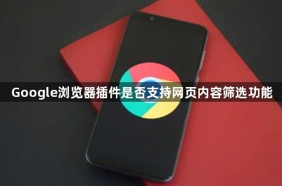 Google浏览器插件是否支持网页内容筛选功能1