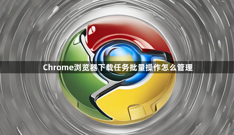 Chrome浏览器下载任务批量操作怎么管理1