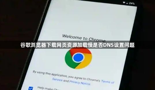 谷歌浏览器下载网页资源加载慢是否DNS设置问题1