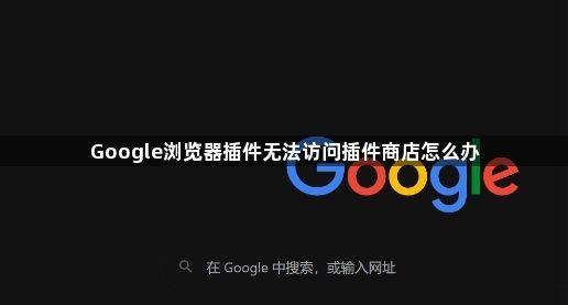 Google浏览器插件无法访问插件商店怎么办1