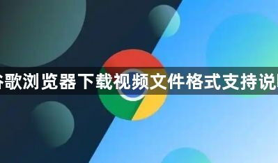 谷歌浏览器下载视频文件格式支持说明1