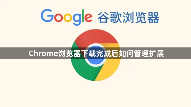 Chrome浏览器下载完成后如何管理扩展1